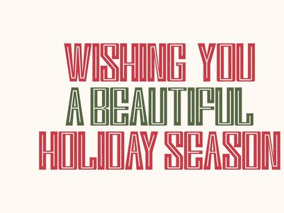 Dancing Holiday - Outline Display