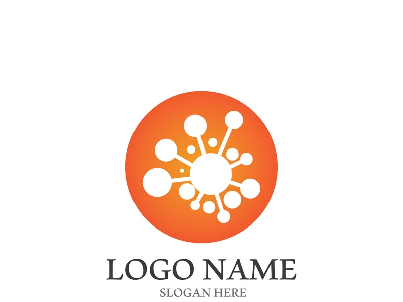 Molecule symbol logo template vector illustration design