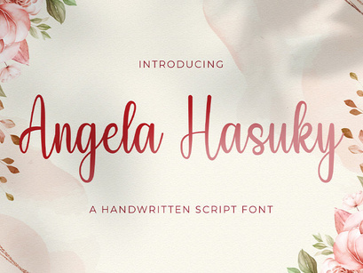 Angela Hasuky - Handwritten Font
