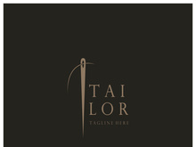 tailor logo icon illustration template combination of buttons for clothes, thread and sewing machine, for clothing product design, convection companies, fashion in vector form