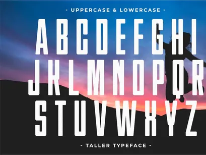 Taller - Condensed Sans Serif