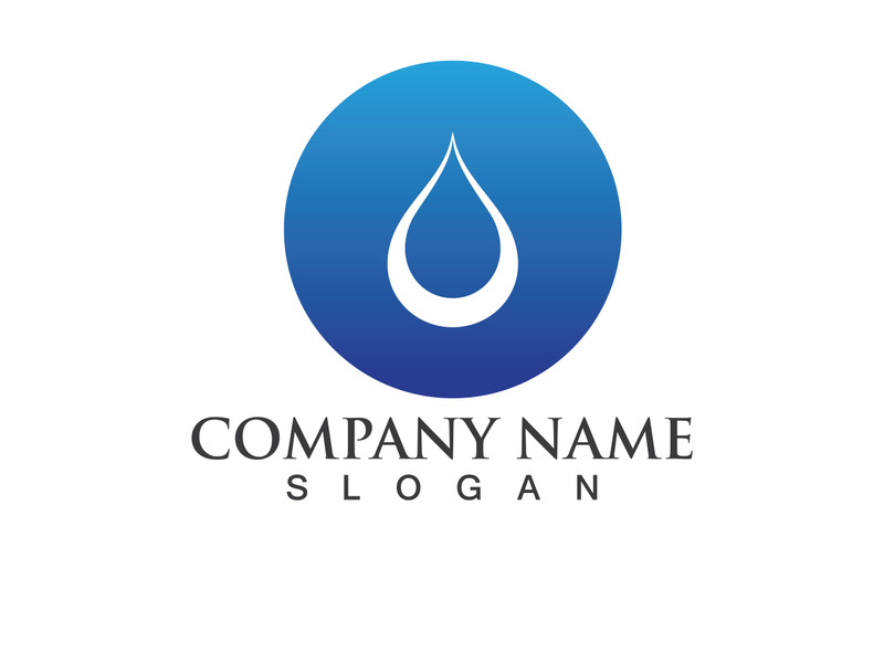 Water drop Logo Template vector