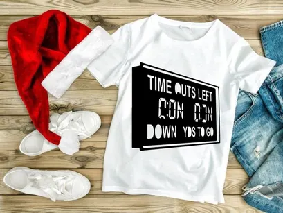 Electronic scoreboard display for sports game timeouts and yardage