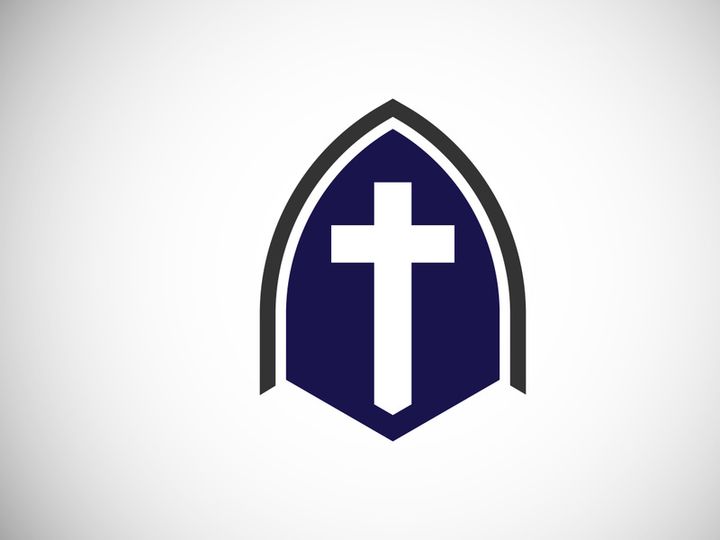 Church logo. Christian sign symbols. The Cross of Jesus