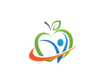 Healthy apple vector icon preview picture