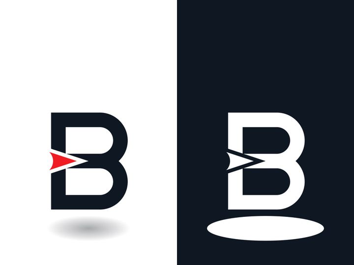 B letter logo template vector illustration