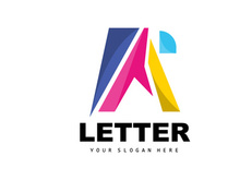 A Letter Logo, Letter Logotype Vector