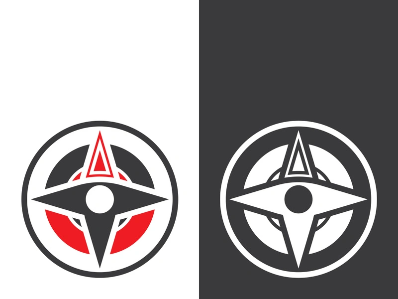 Compass logo template vector icon illustration design