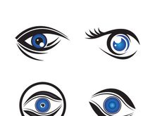 Eye logo icon design template illustration