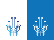 Technology logo images illustration design template