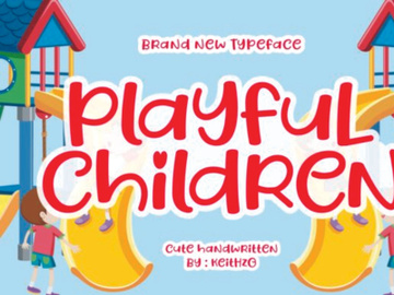 Playful Children Font preview picture