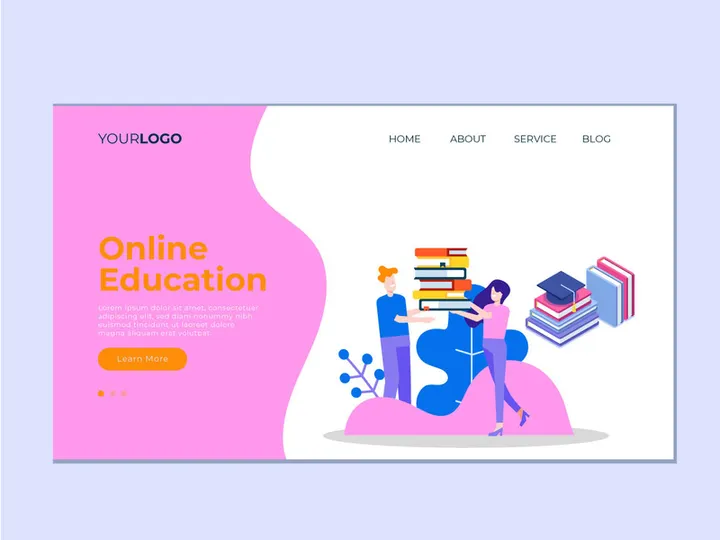 School landing page