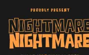 Nightmare - Halloween Display Font