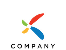 Abstract propeller logo with creative idea