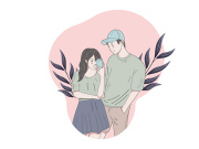 Portrait Couple, Hand drawn illustrations