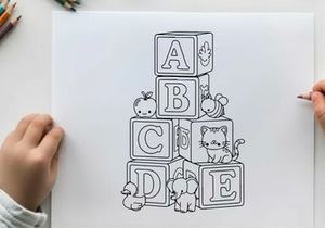 Alphabet animals ABC learning vector illustration flat design