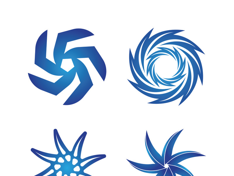 Vortex vector illustration icon logo template design