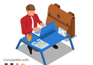 Online education illustration v2