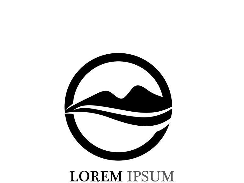 Mountain icon Logo Template Vector illustration design