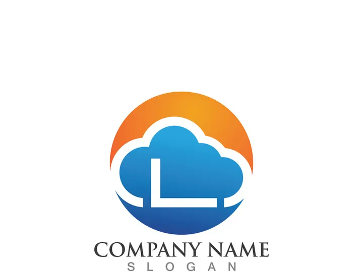 Cloud server data save upload logo