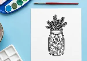 Holiday celebration with festive decorations