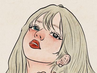 Vintage Portrait Illustration Bundle – Soft Aesthetic Girls Collection