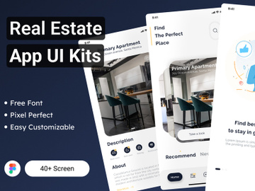 Real Estate App UI Kit preview picture