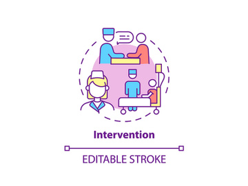 Intervention concept icon preview picture