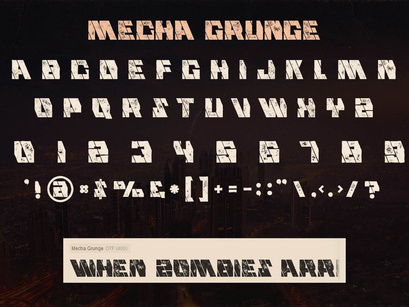 Mecha Grunge - Free Font