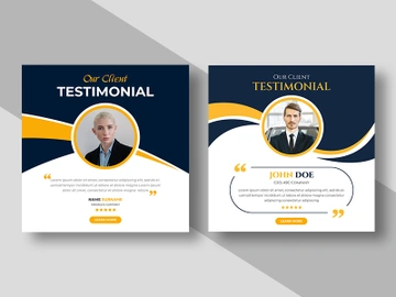 Testimonial or Review Social Media Post Ver-2 preview picture