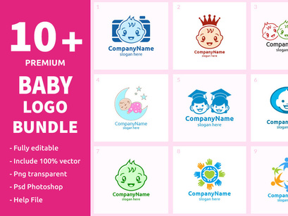 10+ Baby Logo Bundle