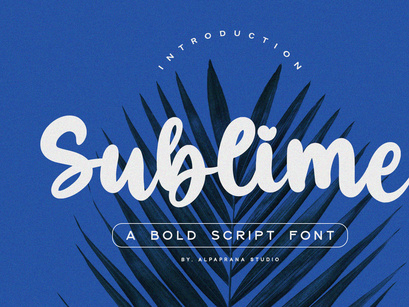 Sublime - Bold Script