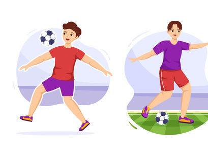 11 Futsal, Soccer or Football Sport Illustration