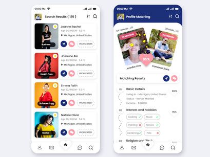Find Your Life Partner Matrimony Mobile App UI Kit