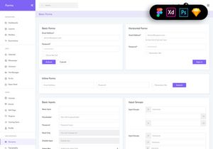Forms Widgets Dashboard UI Kit