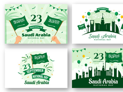 17 Saudi Arabia National Day Illustration