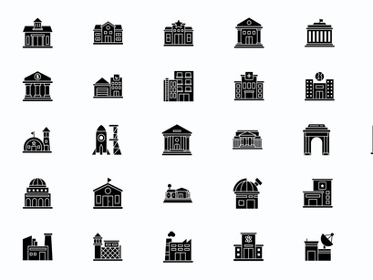 Building Icon Set