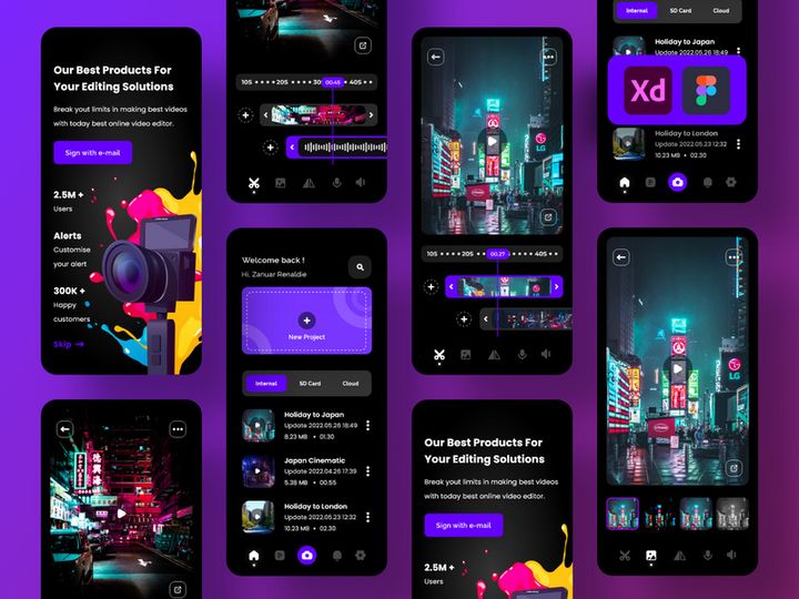 Video Editor App Design preview picture