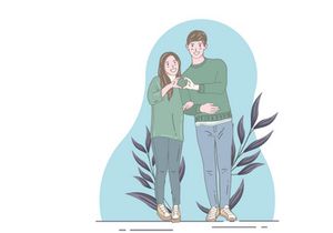 Portrait Couple, Hand drawn illustrations