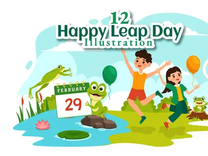12 Happy Leap Day Illustration
