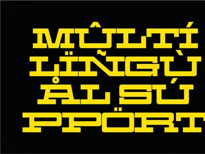 Machine Heavy - Condensed Slab Serif Font
