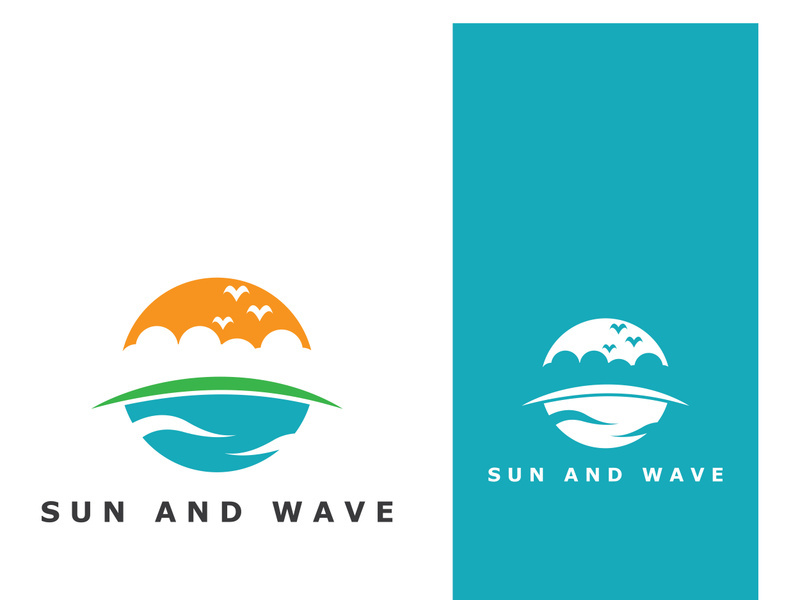 Creative and unique sun logo design.