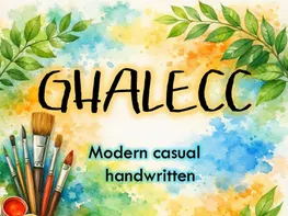 GHALECC – Modern Casual Handwritten Font preview picture