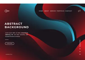 3D Modern Background Red