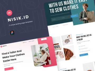 Nisik - Fashion & Taylor Landing Page preview picture