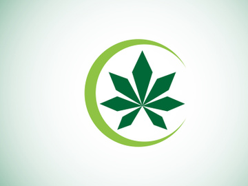 Marijuana leaf. Medical cannabis. Hemp oil. cannabis or marijuana leaf logo preview picture