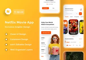 Netflix Movie Apps Design