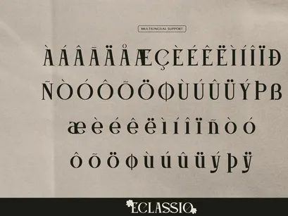 Eclassio | Display Serif Font