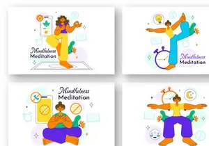 10 Mindfulness Meditation Practice Illustration
