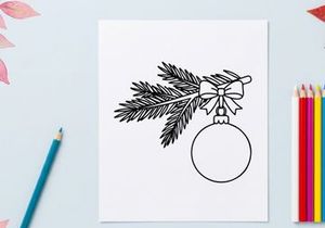 Guirlanda elegante de enfeite de Natal com galhos de pinheiro e laço decorativo para decoração festiva de fim de ano